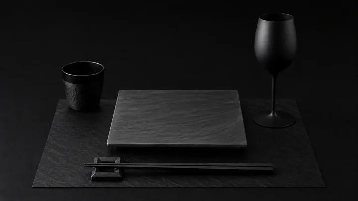 KUROKO concept selection of Japanese black tableware